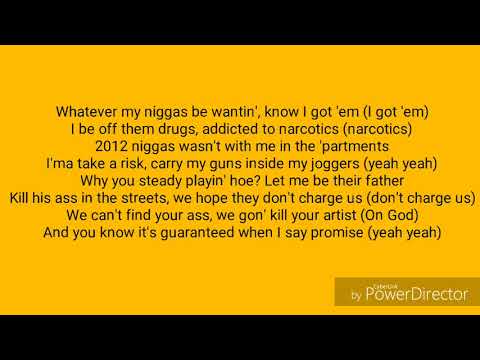 Lil Durk - 1 733 Vulture (Lyrics on screen)