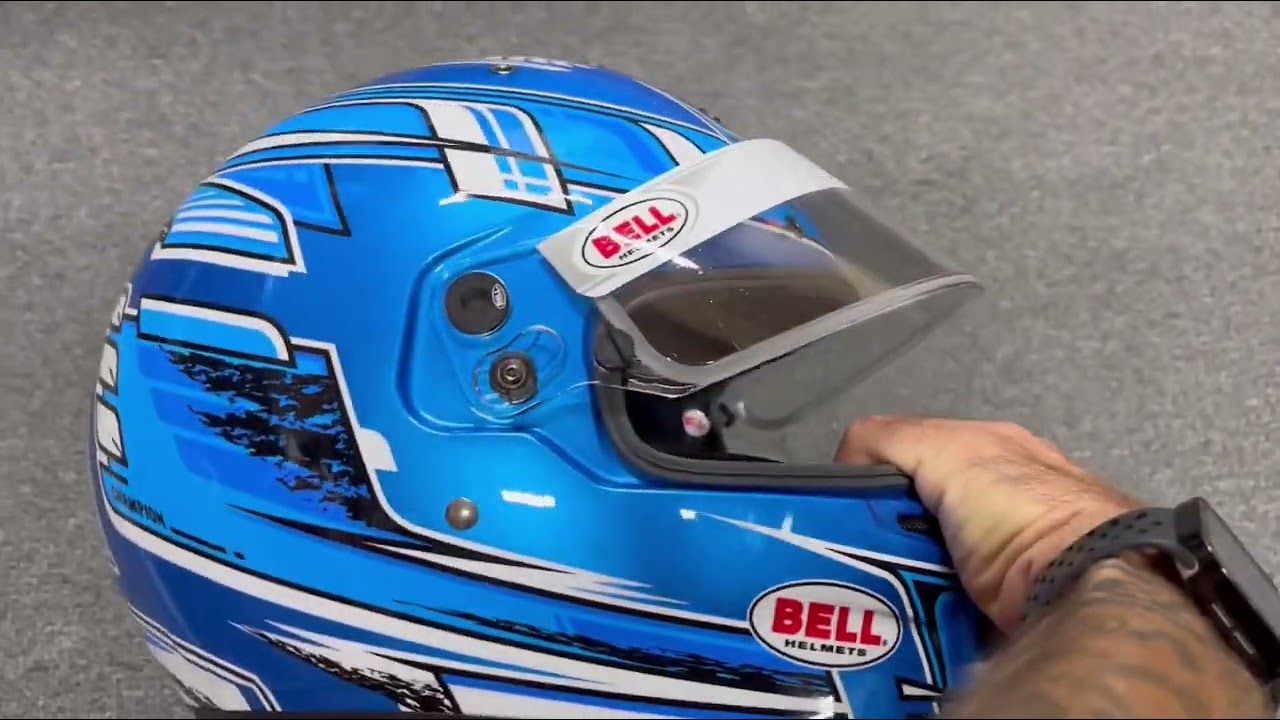 Casque karting Bell KC7-CMR CHAMPION JAUNE FLUO