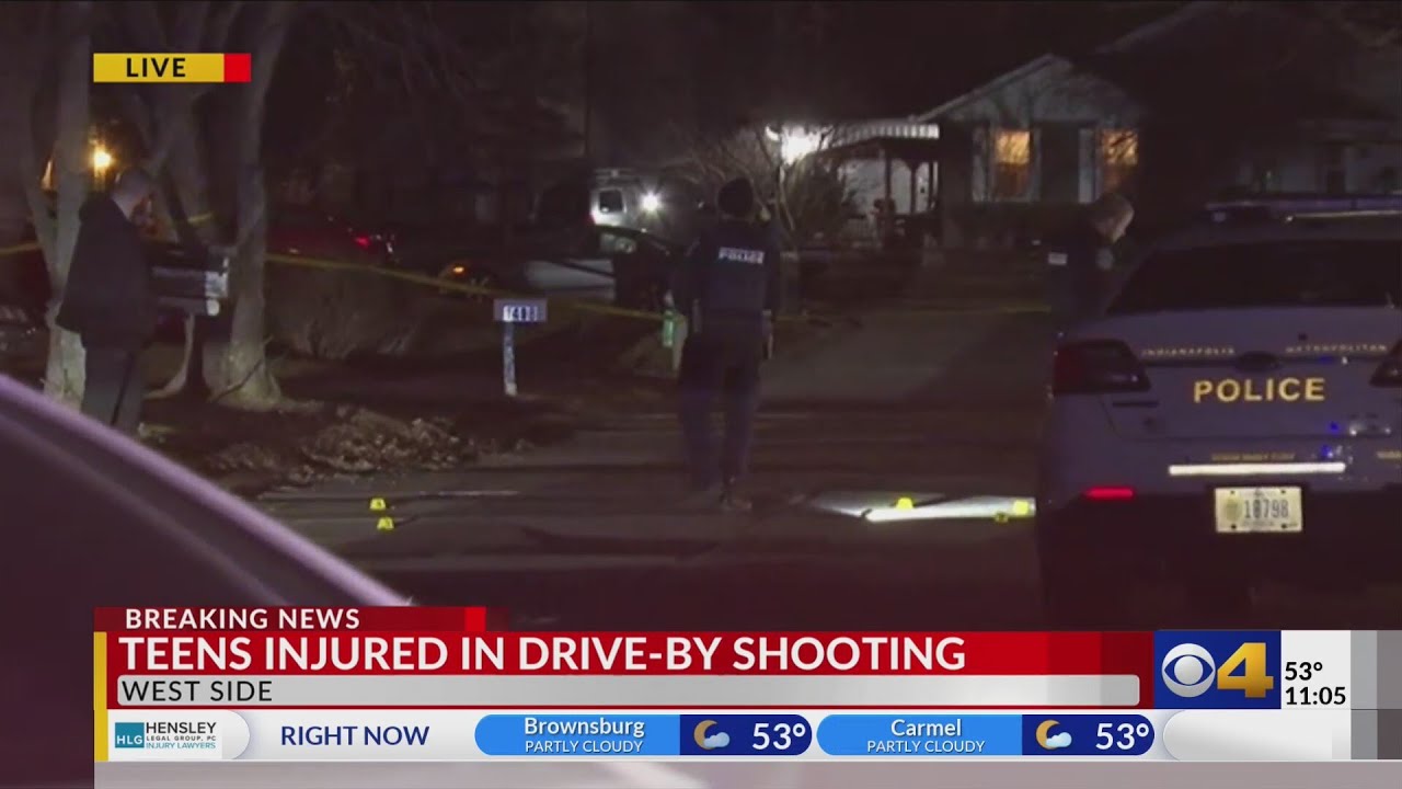 2 juveniles injured in drive-by shooting on Indy’s west side - YouTube
