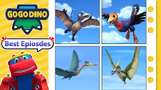 Best Flying Dinosaurs✈️ #2 | GOGODINO Best Episodes | Dinosaurs | Kids | Jurassic | Toys | Cartoon