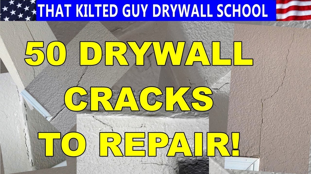 How To- House Settling Cracks Repair, over 50 Repaired AND Textured ...