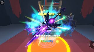 5⭐Lord of Destruction Sword❤️‍🔥over 43mil dmg RobloxSwordWarriors⚔️