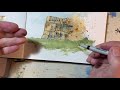 Watercolour tutorial: adding colour to an ink drawing