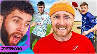 Zerkaa Reacts To I Challenged YouTubers To Their Favourite Sports