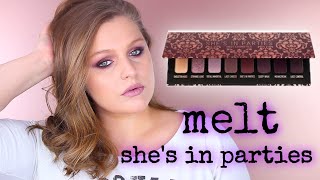 Палетка Melt Cosmetics She&#39;s In Parties | Сравнительные Свотчи | Первые впечатления