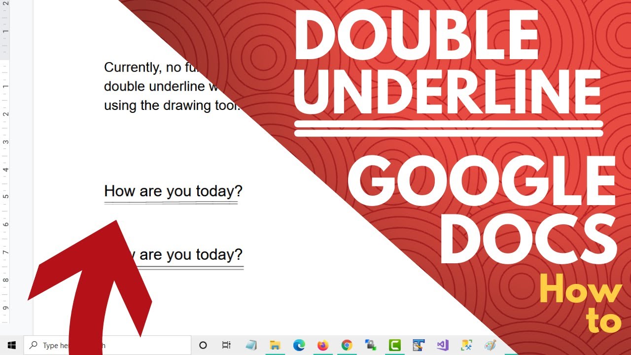 How to Double Underline in Google Docs 