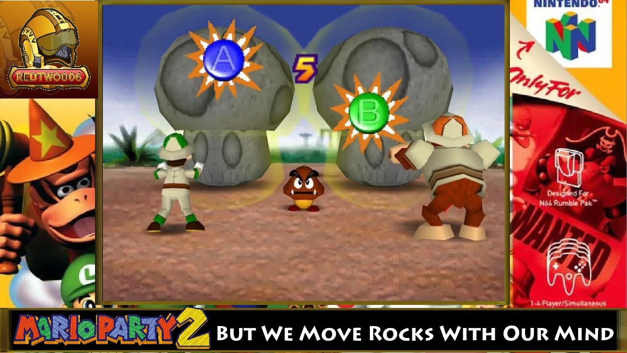 Mario Party 2 But We Move Rocks With Our Mind - Mystery Land Pt 5