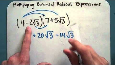 Multiplying Binomial Radical Expressions (7-3-2)