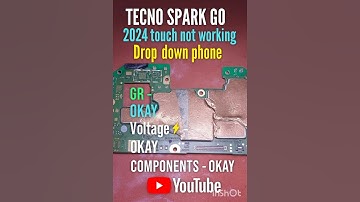 tecno spark go 2024 touch not working, SPI protocol line testing from DSO, touch section testing