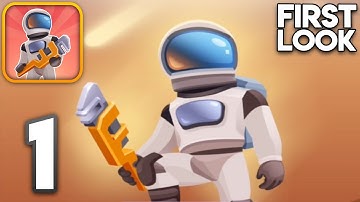 Mars Survivor - Loot & build - Walkthrough Gameplay Part 1 - First Look (iOS, Android)