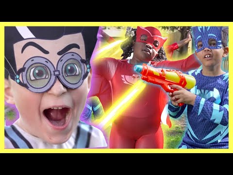PJ Masks in Real Life: Romeo controls Owlette! | Halloween PJ Masks