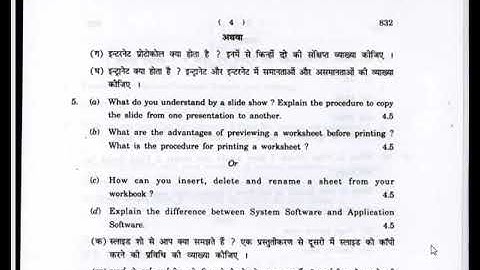 B.COM 3rd year question paper of Computer Application in Business