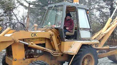 first cold start   backhoe in year 2010 780ck case new motor and injector pump ony 75 hour