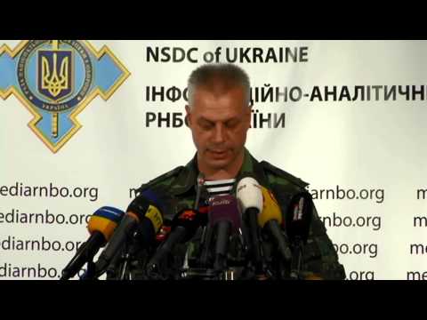 Andriy Lysenko. Ukraine Crisis Media Center, 30 of July 2014