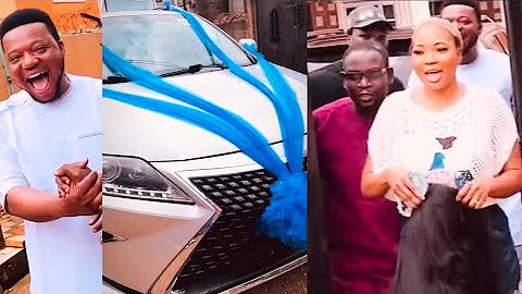 Actor Ayo Olaiya Shocked As Wife Surprises Him With A Brand New Car As Jumoke Odetola,Afeez Owo Awe