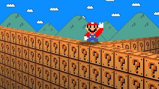 Super Mario Bros. but Mario have 1.000.000 Item Blocks