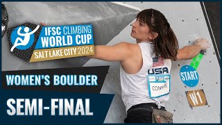 Women's Boulder semi-final | Salt Lake City 2024 screenshot 5