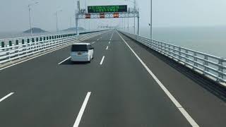 Hong kong - zhuhai macau bridge (hzmb) ... driving on the largest over
sea.