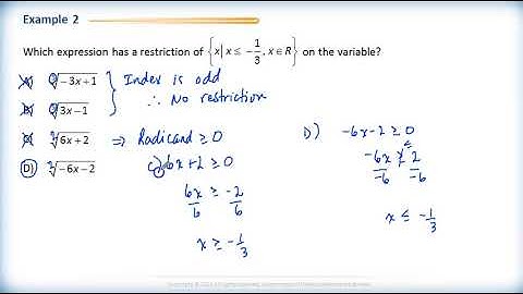 Math 2200 - Ch.5 Sec.5.1 Radical Expressions and Equations 1abc - Review Questions