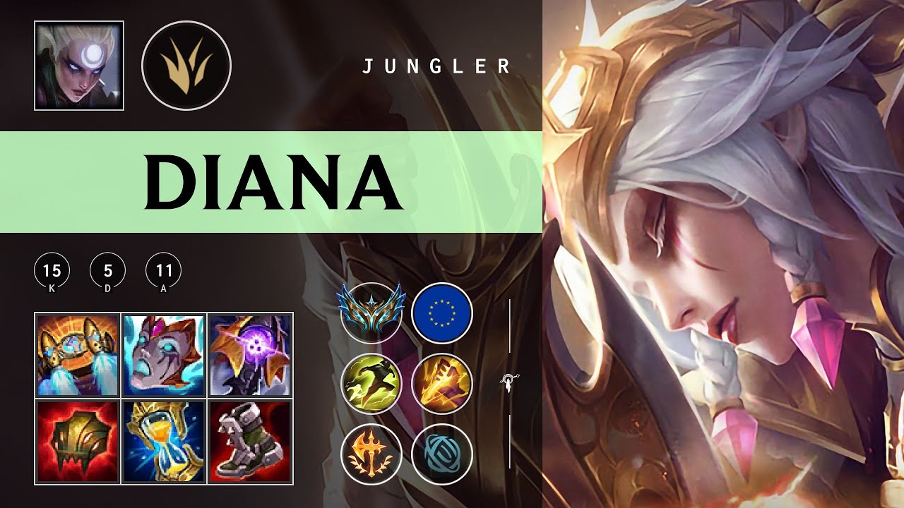 Diana Jungle vs Jarvan IV - EUW Challenger Patch 25.23