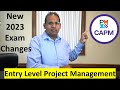 2023 CAPM Exam Changes