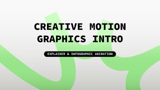 Elevate Your Videos | Creative Motion Graphics Intro | Explainer & Infographic Animation