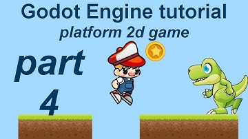 Godot engine - platform 2d tutorial - part 4 - parallax background, menu