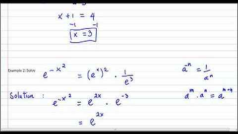 MAC1105 solve exponential equation