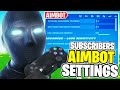 I tried my subscribers settings and this happened aimbot