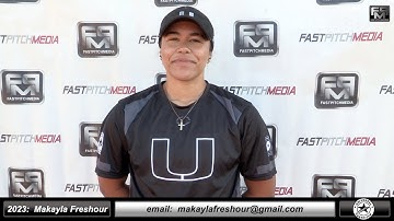 2023 Makayla Freshour 3.6 GPA - Catcher and Third Base Softball Skills Video - Universal Fastpitch