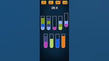 Sort water puzzle - color liquid sorting game 16 #shorts