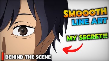 My Secret for smooth animation line art on phone with Fingers | Behind the scenes #ibispaintx