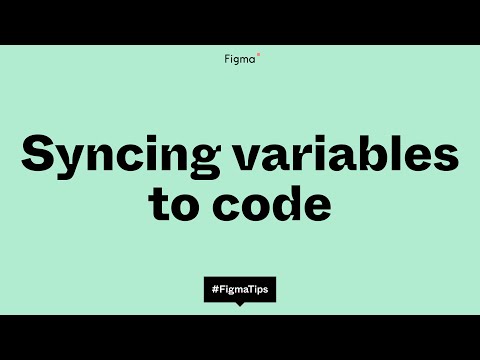 Figma Tip: Syncing variables to code
