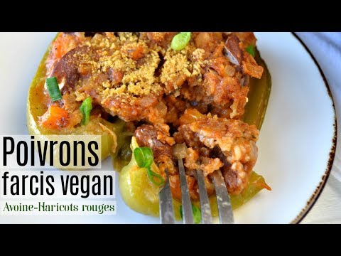 vegan-:-poivrons-farcis-avoine,-haricots-rouges,-et-épices-cajun