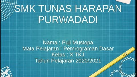 Pembelajaran KD 3.3 Menerapkan alur pemrograman dengan struktur bahasa pemrograman komputer