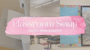 Classroom Set Up - Day 0.5 | Middle School ELA