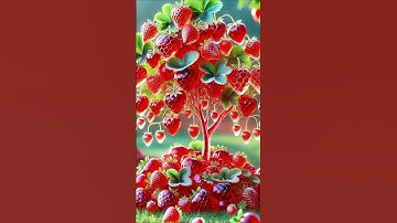 easy and fast method for planting and growing strawberry fruit trees. #gardening