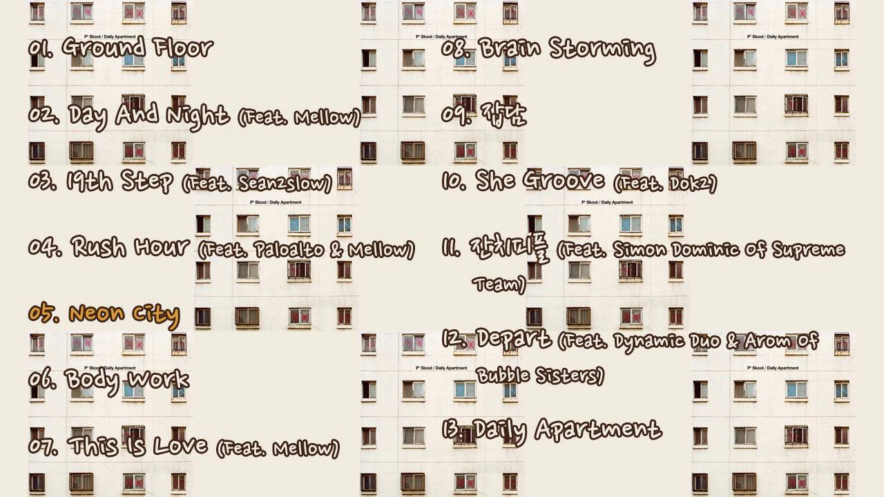 P' Skool - Daily Apartment [FULL ALBUM] - YouTube