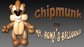 Cartoon Chipmunk Balloon Animal Tutorial (Balloon Twisting and Modeling #26)