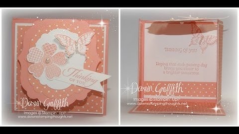 Label Flap Triple Fold card with Dawn