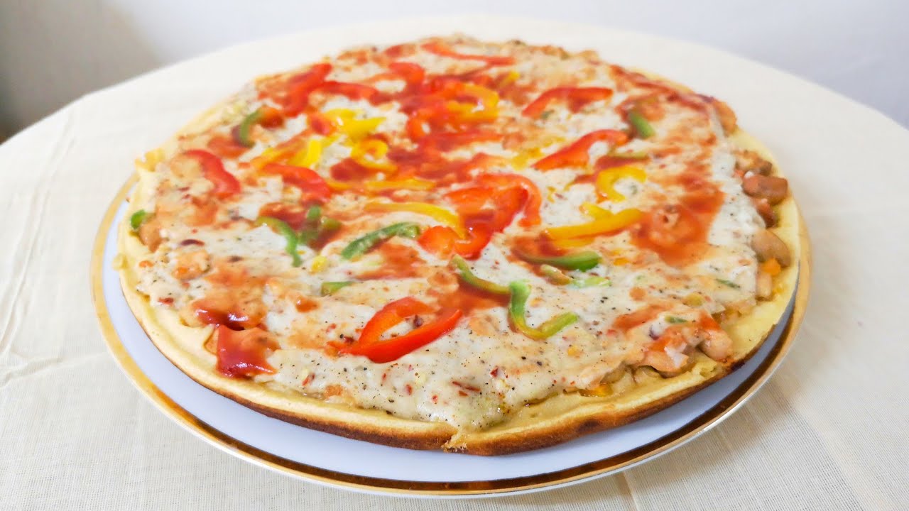 Easy bread pan pizza without cheeseMalayalam YouTube