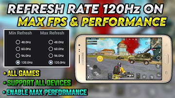 Refresh rate 120Hz Enable || Smooth Display Boost Gaming Performance || No Root
