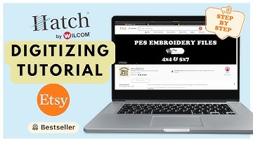 How to Digitize Custom Embroidery Designs | Hatch Tutorial for Etsy Sellers