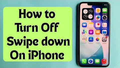 How to Disable Swipe Down On Lock Screen iPhone