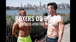 Shirtless Models Answer Boxers or Briefs with DanielXMiller 