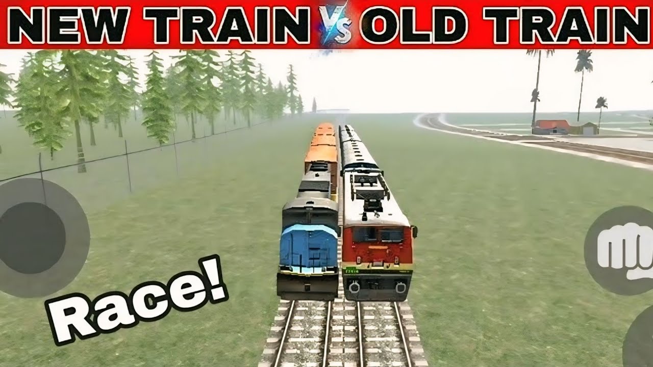 New Train Vs Old Train | Race 😱 | PowerX 