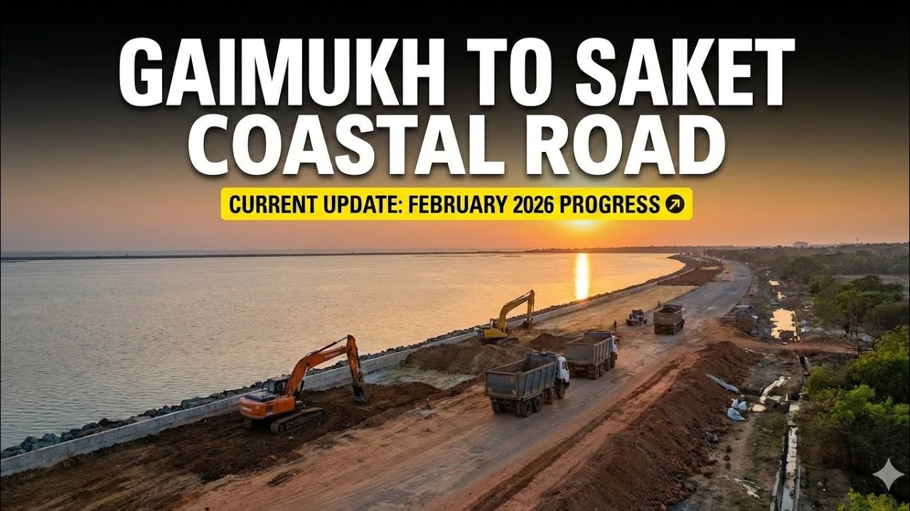 An alternative to Ghodbunder traffic! Gaimukh to Saket Coastal Road update.