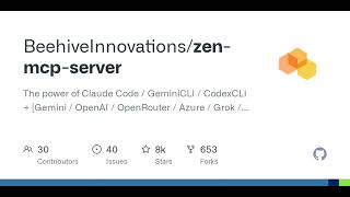 Github - Beehiveinnovationszen-Mcp-Server The Power Of Claude Code Geminicli Codexcli Ge...