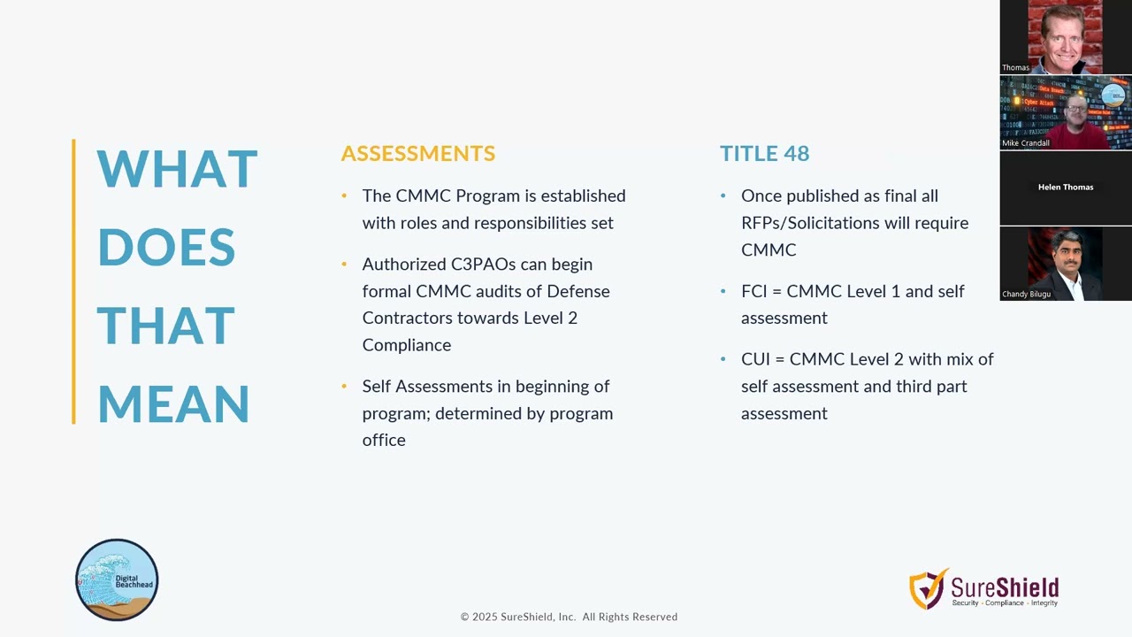 CMMC will be required in new DOD Solicitations. Are you prepared?