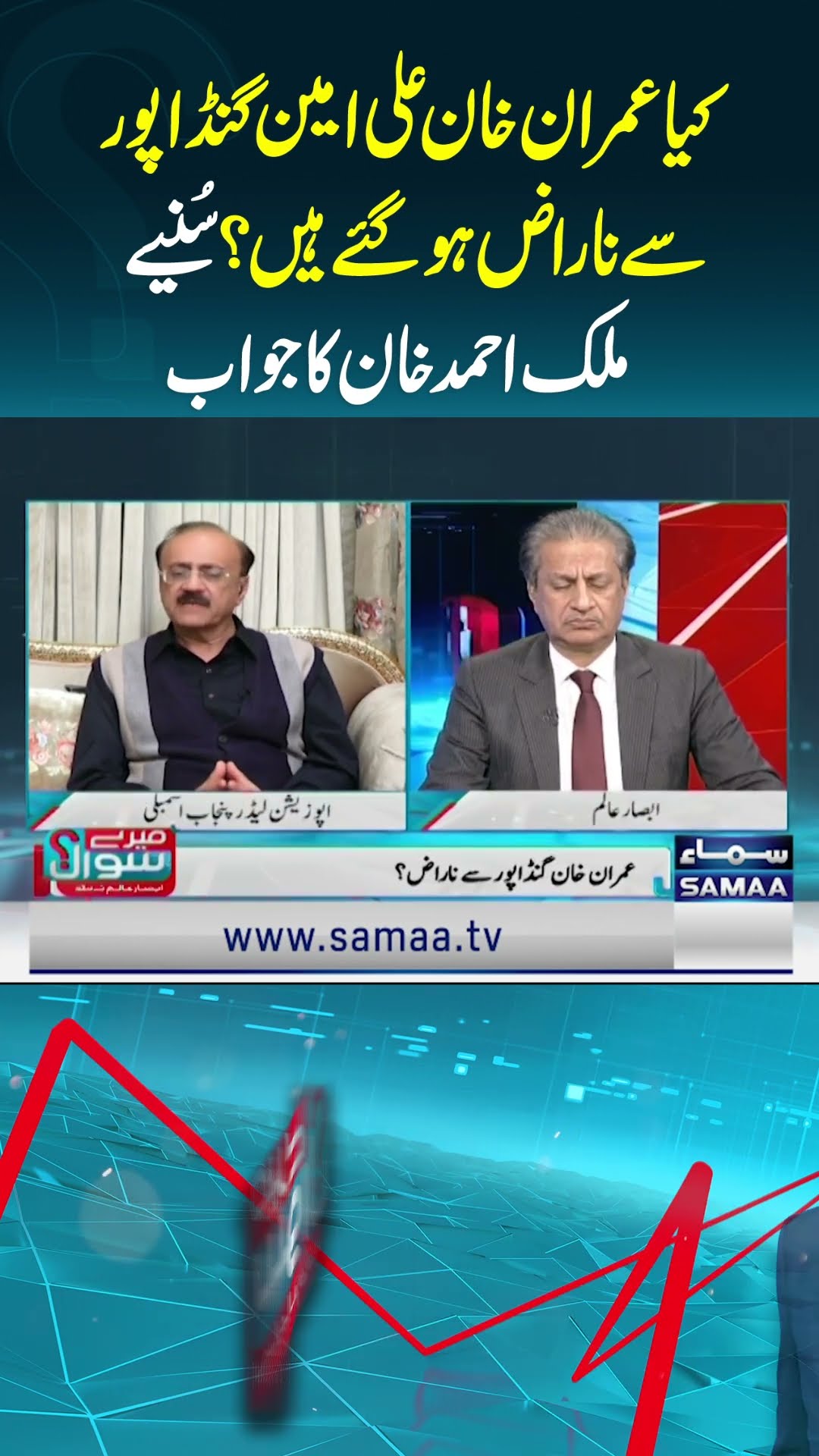 Has Imran Khan become upset with Ali Amin Gandapur?